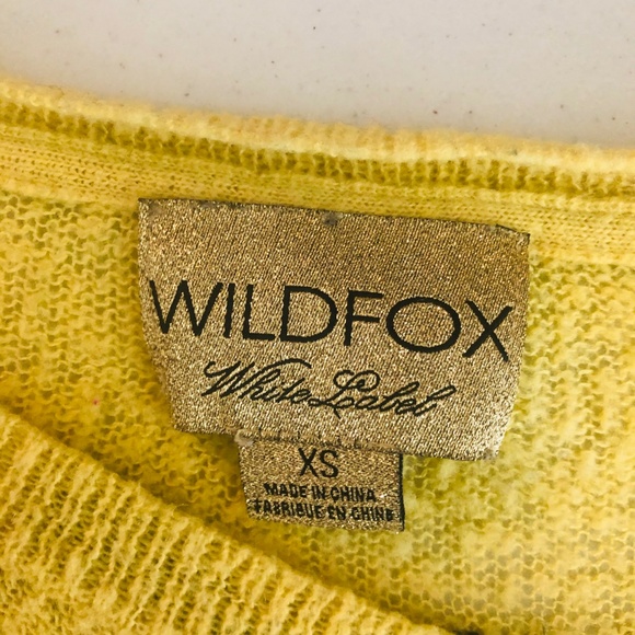 Wildfox White Label Yellow Horse Print Sweater - Picture 6 of 6